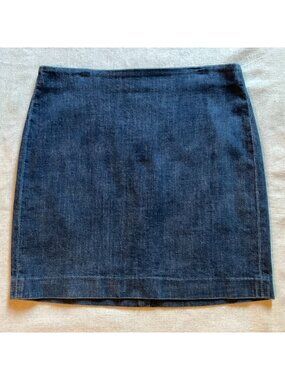 J Crew Women’s Short Denim Pencil Skirt, Blue, Sz P8